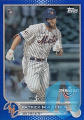 PATRICK MAZEIKA 2022 Topps Opening Day Blue Foil #19 New York Mets